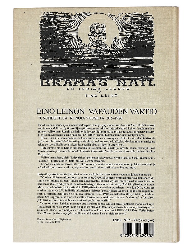 Vapauden vartio : valikoima vuosilta 1915-1926 - Leino, Eino - Elämäkerrat ja muistelmat - 10105522113 - 1