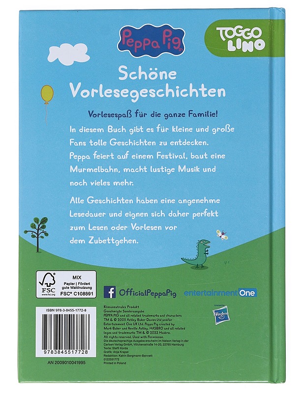 Peppa Pig : kauniita ääneen luettavia tarinoita - Lastenkirjat - 10105522110 - 1