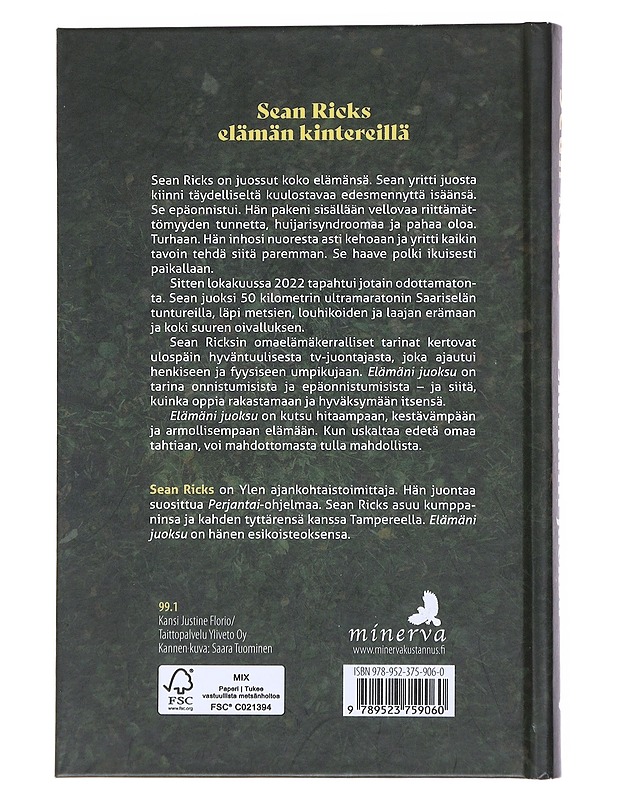 Elämäni juoksu - Sean Ricks - Elämäkerrat ja muistelmat - 10105522167 - 1