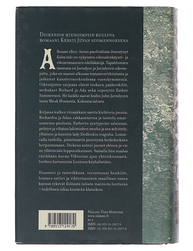 Kolea talo - Dickens, Charles - Jännitys ja dekkarit - 10105522170 - 1