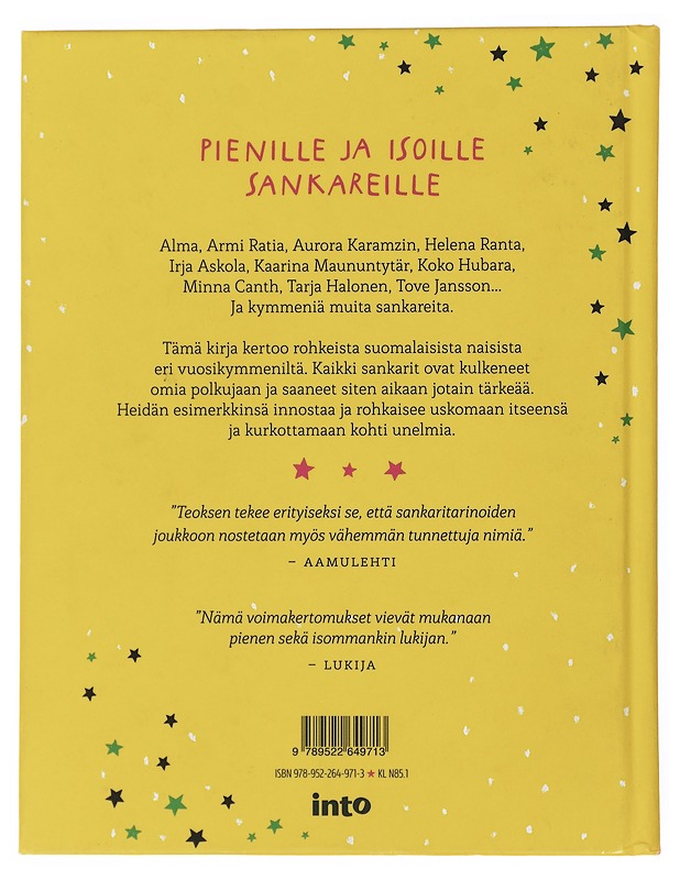 Sankaritarinoita tytöille (ja kaikille muille) - Anttonen, Taru - Lastenkirjat - 10105522185 - 1