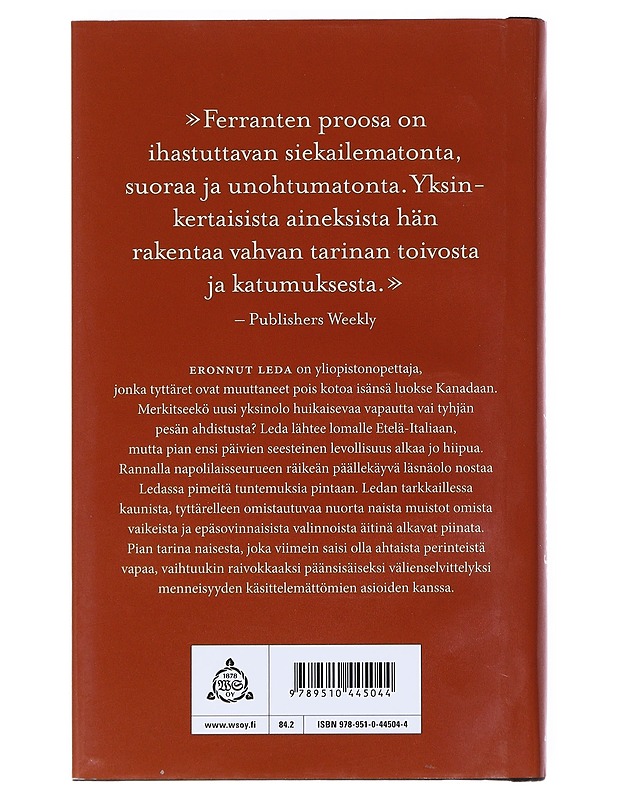 Tyttären varjo - Ferrante, Elena - Romaanit ja novellit - 10105522198 - 1