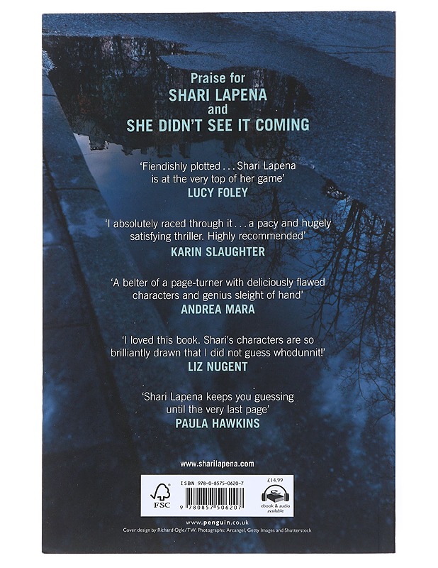 She didn't see it coming - Shari Lapena - Jännitys ja dekkarit - 10105522225 - 1