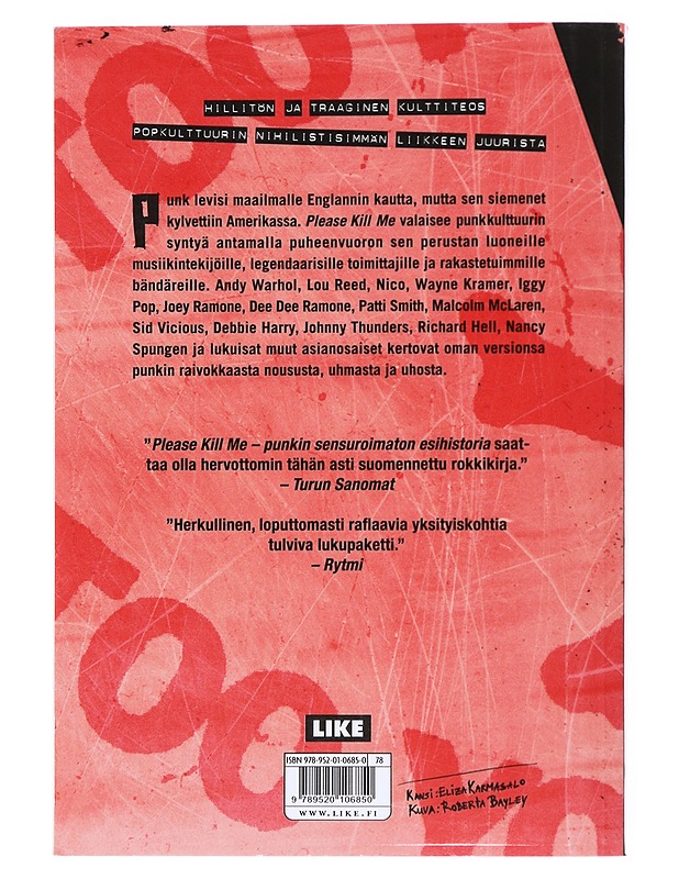 Please kill me : punkin sensuroimaton esihistoria - McNeil, Legs - Historiakirjat - 10105522229 - 1