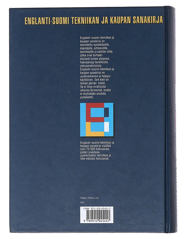 Englanti-suomi : tekniikan ja kaupan sanakirja - Försti, Elina - Tietokirjat ja oppaat - 10105522249 - 1