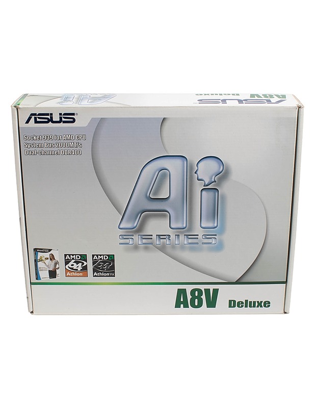 Asus A8V Deluxe emolevy, testaamaton - Tietokoneet - 10105522309 - 0