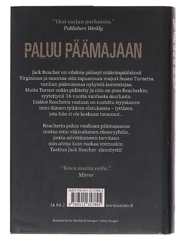 Paluu päämajaan - Child, Lee - Jännitys ja dekkarit - 10105522315 - 1