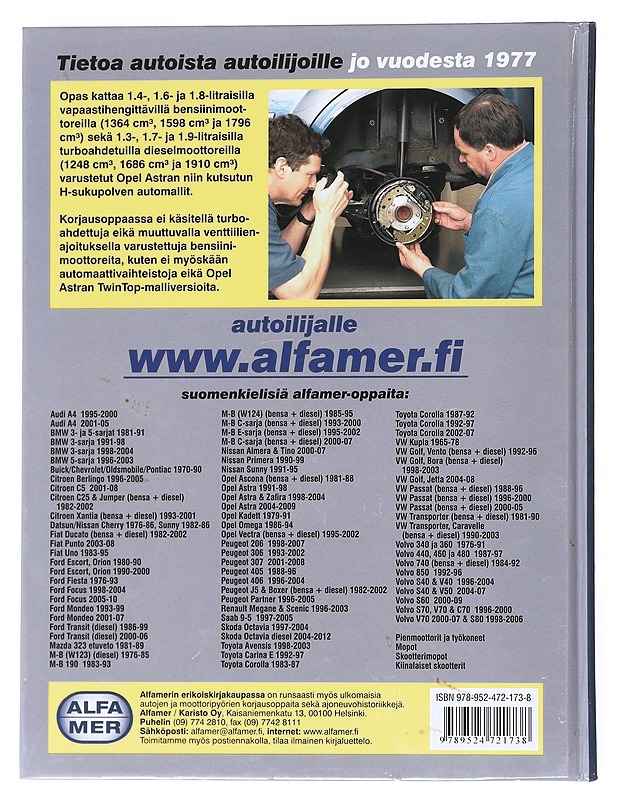 Opel Astra 2004-2009 : korjausopas - Mead, John S. - Tietokirjat ja oppaat - 10105522330 - 1