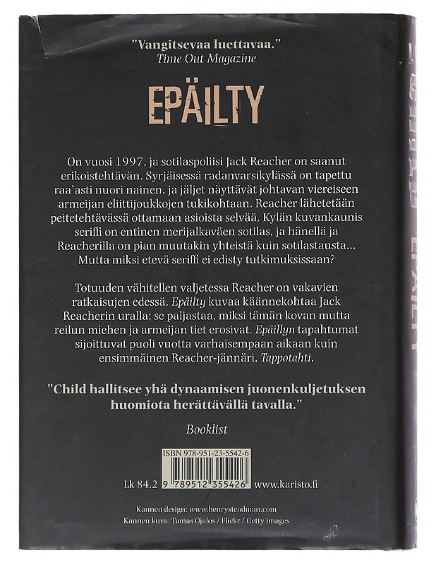 Epäilty - Child, Lee - Jännitys ja dekkarit - 10105522339 - 1