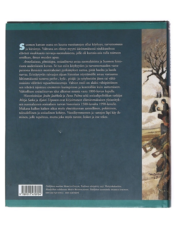 Armeliaisuus, yhteisöapu, sosiaaliturva - Jaakkola, Jouko - Historiakirjat - 10105522362 - 1