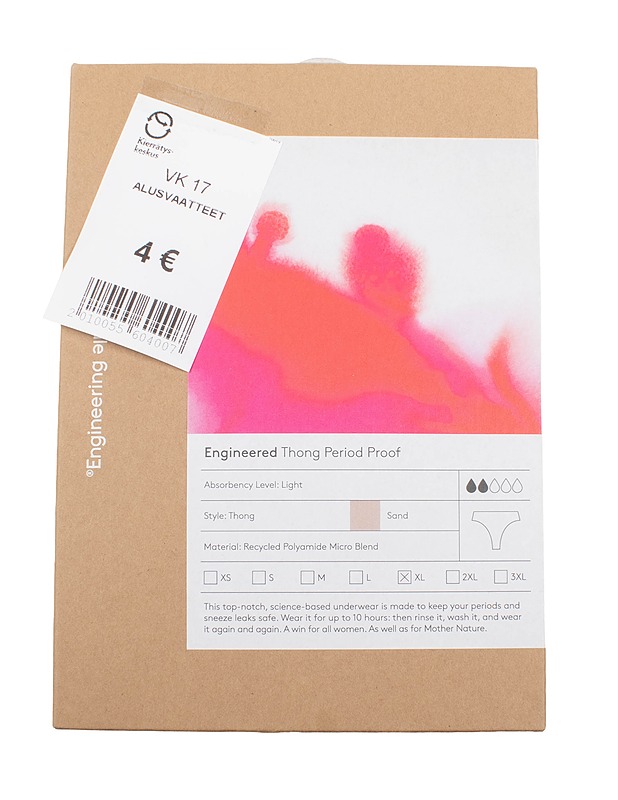 FEMALE ENGINEERING Thong Period Proof kuukautisalushousut - Alusvaatteet - 10105522371 - 1