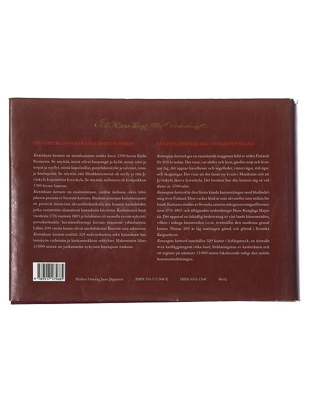 Kuninkaan kartasto Suomesta 1776-1805 - Alanen, Timo - Historiakirjat - 10105522388 - 1