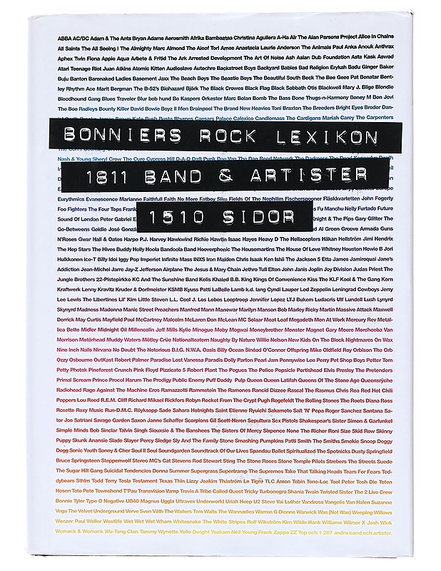Bonniers rocklexikon: 1811 band & artister - Sneum, Jan - Musiikki- ja elokuvakirjat - 10105522405 - 0