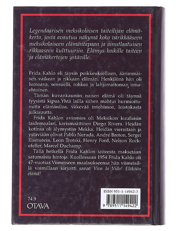 Frida Kahlo - Herrera, Hayden - Elämäkerrat ja muistelmat - 10105522421 - 1