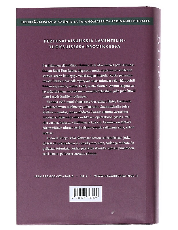 Valo ikkunassa - Riley, Lucinda - Romaanit ja novellit - 10105522424 - 1
