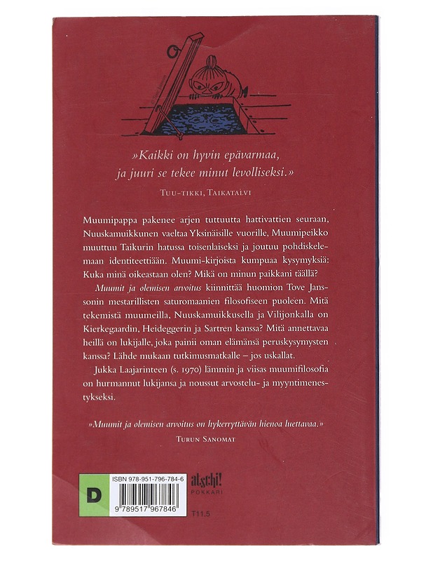 Muumit ja olemisen arvoitus - Laajarinne, Jukka - Lastenkirjat - 10105522436 - 1