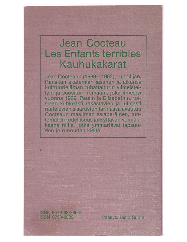 Les enfants terribles - Cocteau, Jean - Romaanit ja novellit - 10105522474 - 1