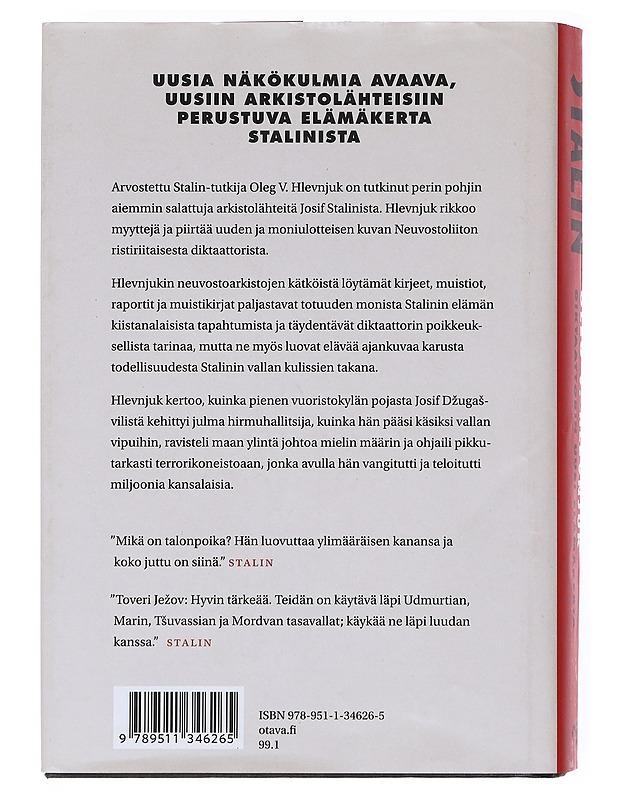 Stalin Diktaattorin Uusi Elämäkerta - Oleg V. Hlevnjuk - Elämäkerrat ja muistelmat - 10105522517 - 1