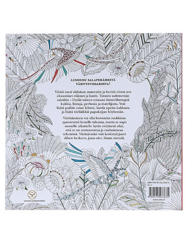 Ihmeellinen viidakko : värityskirjaseikkailu - Millie Marotta - Harrastekirjat - 10105522516 - 1