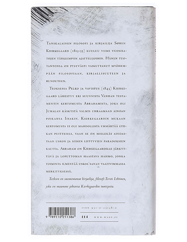 Pelko ja vavistus : dialektista lyriikkaa - Kierkegaard, Søren - Tietokirjat ja oppaat - 10105522544 - 1