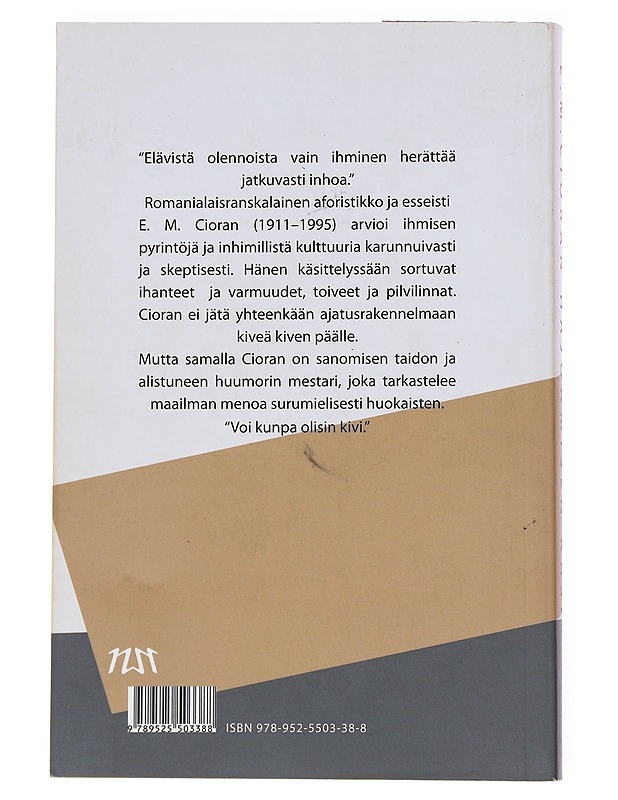 Hajoamisen käsikirja - Cioran, Emil Michel - Tietokirjat ja oppaat - 10105522551 - 1