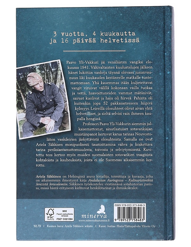 Pahinta oli kylmyys - Ariela Säkkinen - Historiakirjat - 10105522633 - 1