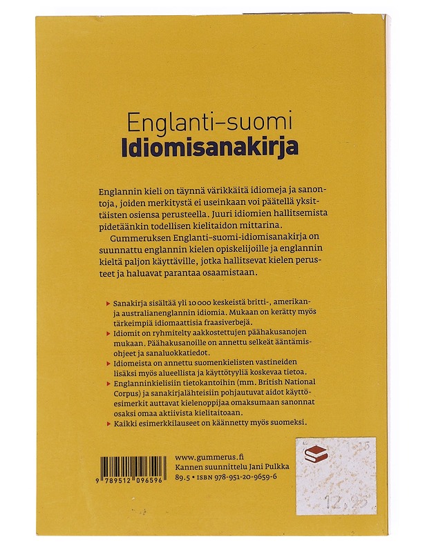 Englanti-suomi-idiomisanakirja - Lujanen, Annamaaria - Tietokirjat ja oppaat - 10105522634 - 1