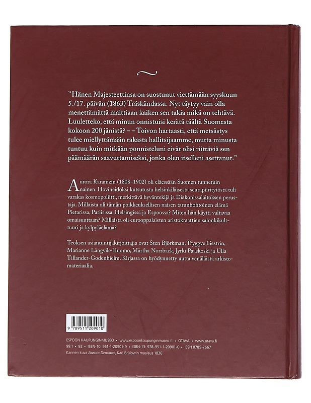 Aurora Karamzin : Aristokratian Elä - Historiakirjat - 10105522679 - 1