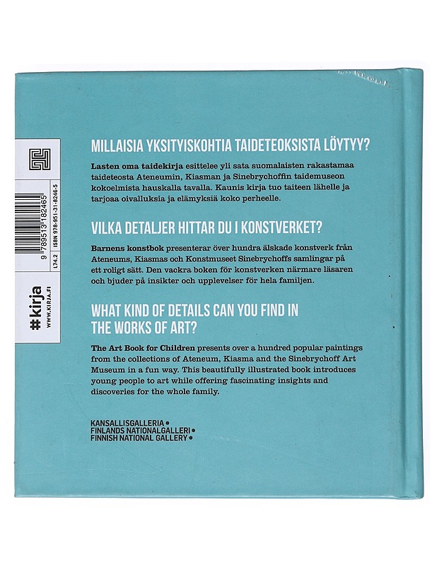 Lasten oma taidekirja = Barnens konstbok = Art book for children - Aarnio, Eija - Historiakirjat - 10105522712 - 1