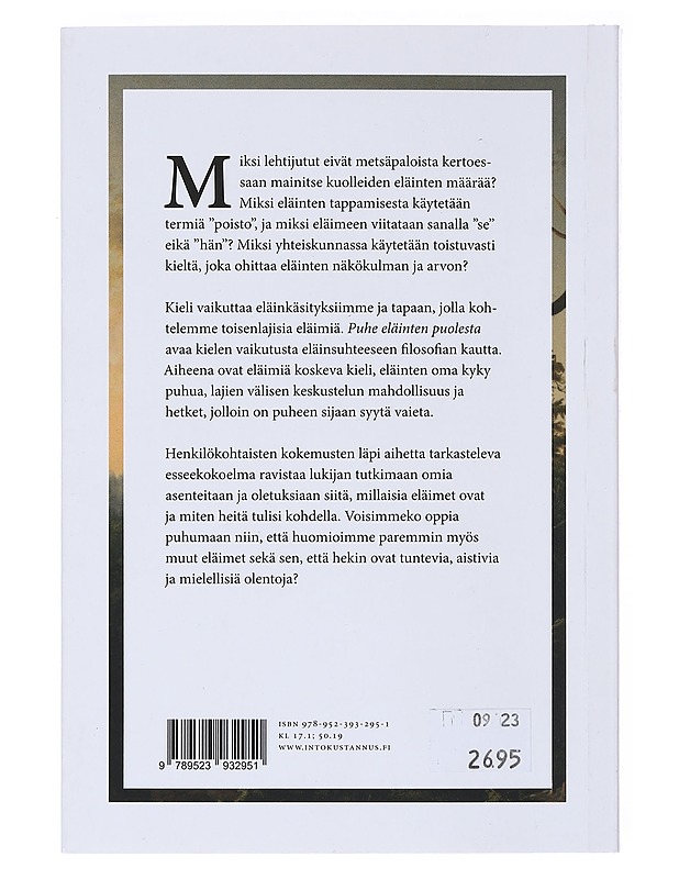 Puhe eläinten puolesta - Elisa Aaltola - Tietokirjat ja oppaat - 10105522761 - 1