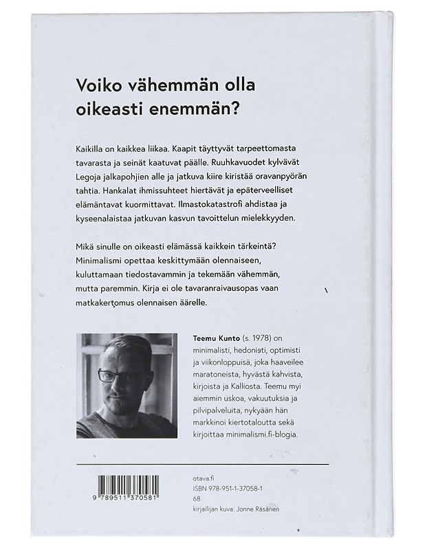 Minimalismi - Teemu Kunto - Tietokirjat ja oppaat - 10105522775 - 1