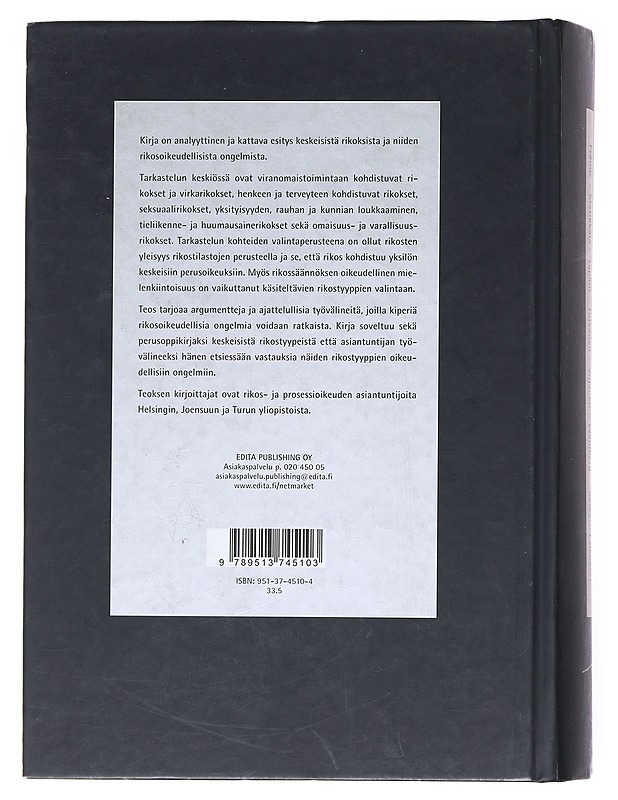 Keskeiset rikokset-Dan Frände - Tietokirjat - 10105522812 - 1