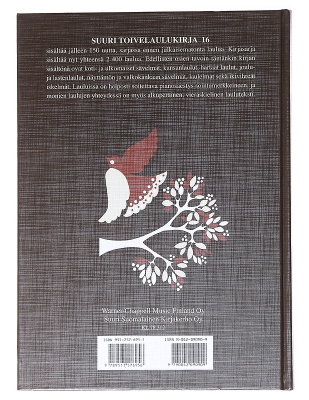 Suuri toivelaulukirja 16 - Henriksson, Raimo - Musiikki- ja elokuvakirjat - 10105522832 - 1