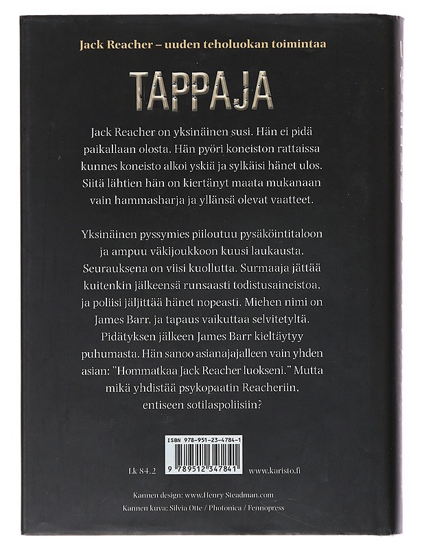 Tappaja - Child, Lee - Jännitys ja dekkarit - 10105522846 - 1
