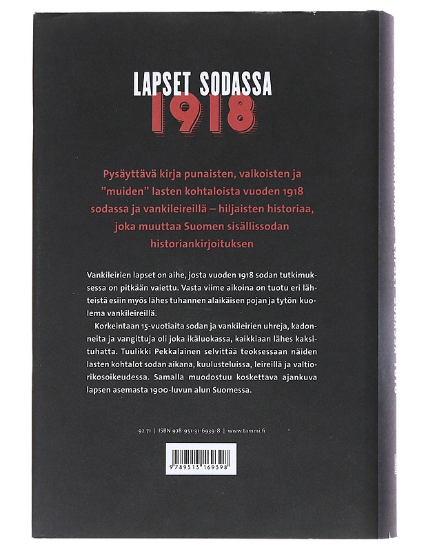 Lapset sodassa 1918 - Tuulikki Pekkalainen - Historiakirjat - 10105522909 - 1