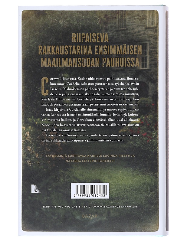 Surun ja onnen puutarha - Cook, Lorna - Romaanit ja novellit - 10105522908 - 1
