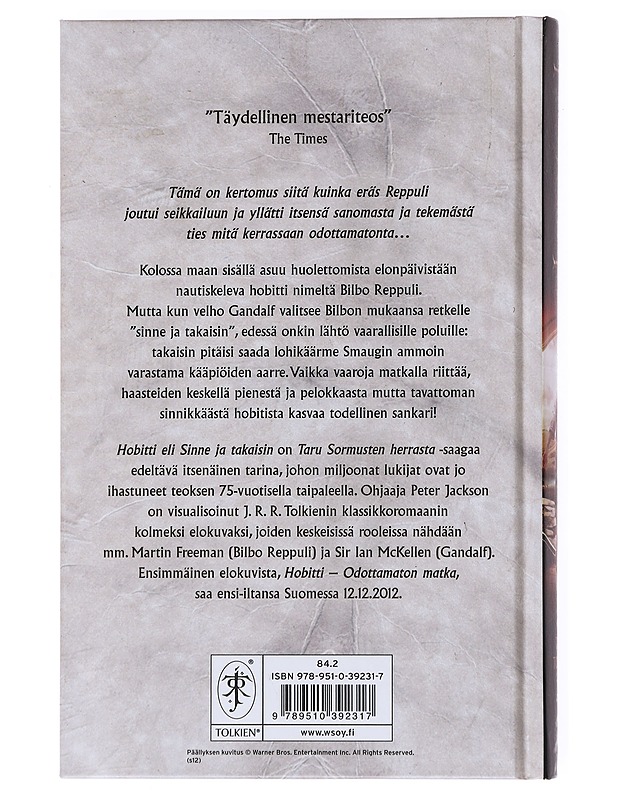 Hobitti, eli Sinne ja takaisin - Tolkien, J. R. R. - Fantasia- ja scifi - 10105522948 - 1