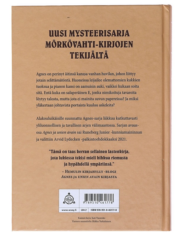 Agnes ja huvilan salaisuus - Tolonen, Tuutikki - Lastenkirjat - 10105522954 - 1