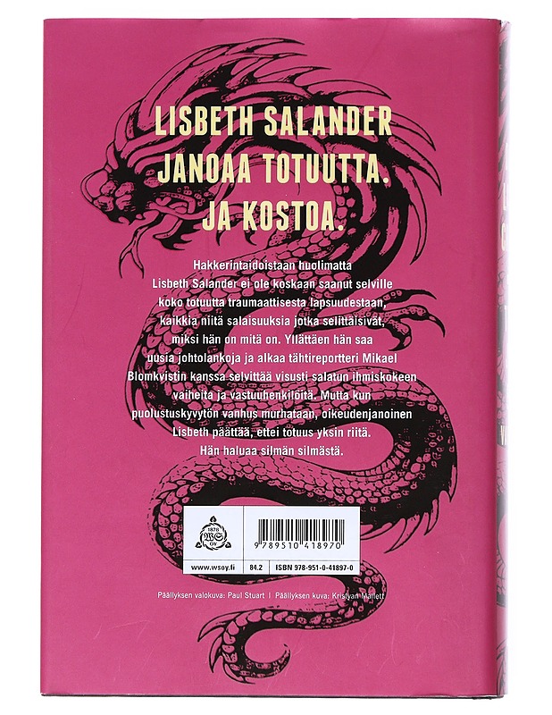 Tyttö joka etsi varjoaan - Lagercrantz, David - Jännitys ja dekkarit - 10105523007 - 1