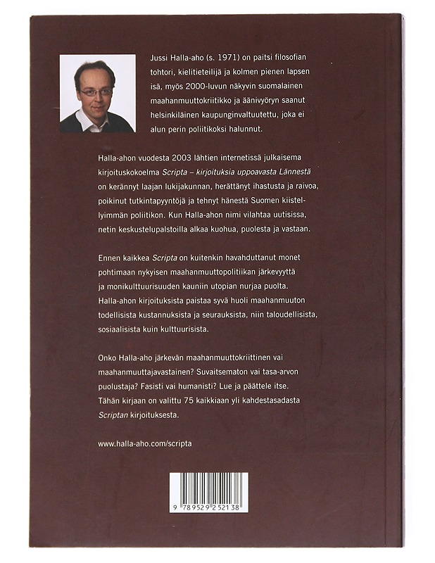 Kirjoituksia uppoavasta Lännestä - Jussi Halla-aho - Historiakirjat - 10105523054 - 1