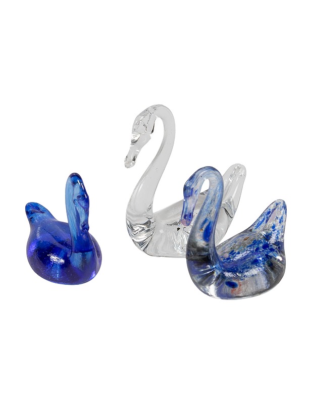 Lasijoutsenet, 3 kpl - Koriste-esineet - 10105523114 - 0