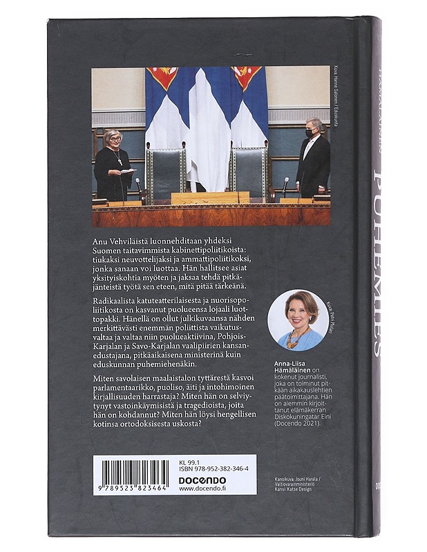 Rouva puhemies : Anu Vehviläisen elämä ja ura - Anna-Liisa Hämäläinen - Elämäkerrat ja muistelmat - 10105523192 - 1