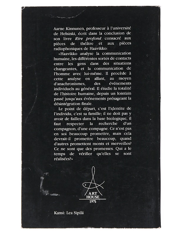 Kullervon tarina : moniääninen monologi, Histoire de Kullervo : monoloque à plusieurs voix - Haavikko, Paavo - Romaanit ja novellit - 10105523259 - 1