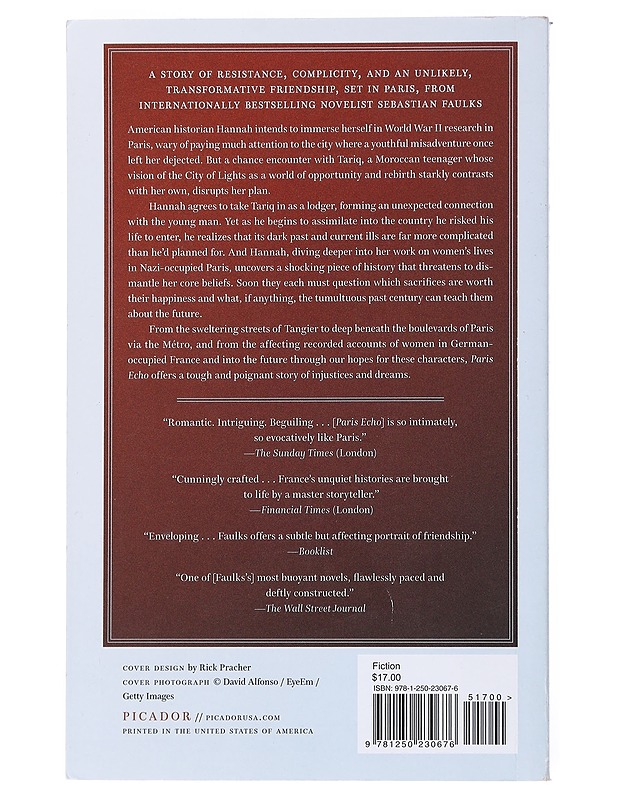 Paris Echo: A Novel -  - Romaanit ja novellit - 10105523296 - 1