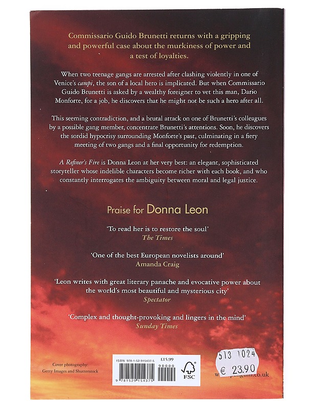 A Refiner's Fire - Leon, Donna - Romaanit ja novellit - 10105523312 - 1