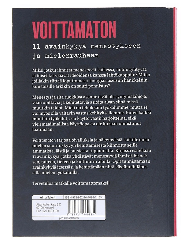 Voittamaton : 11 avainkykyä menestykseen ja mielenrauhaan - Rajala, Ilkka - Tietokirjat ja oppaat - 10105523311 - 1