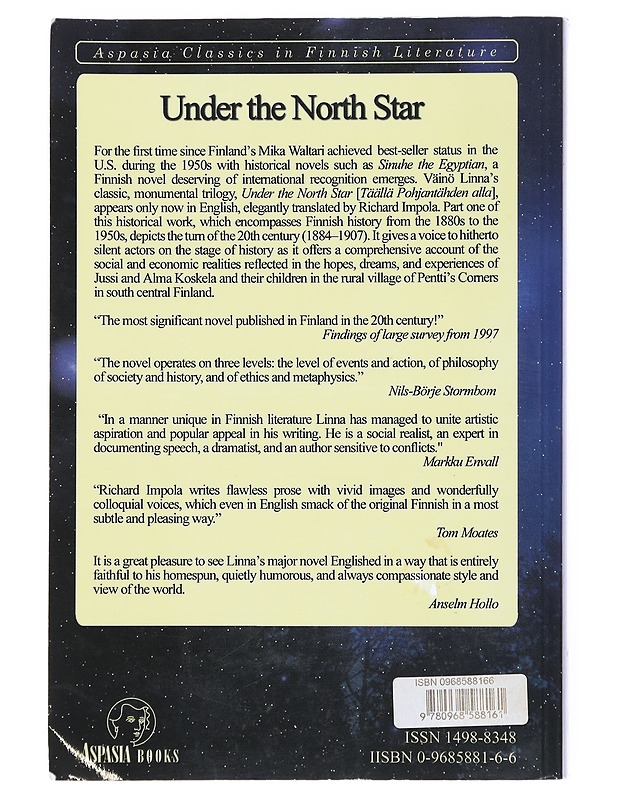 Under the North Star - Linna, Väinö - Romaanit ja novellit - 10105523353 - 1