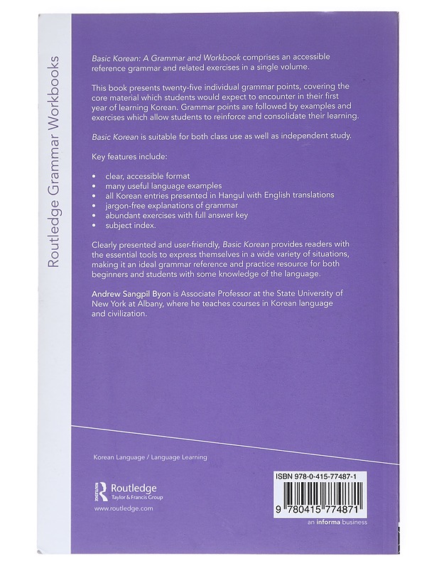 Basic Korean : a grammar and workbook - Andrew Sangpil Byon - Tietokirjat ja oppaat - 10105523359 - 1