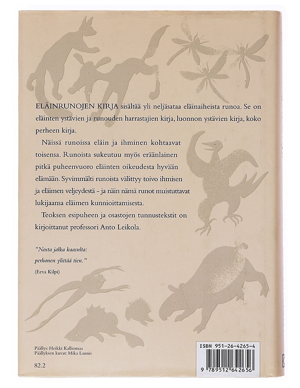 Eläinrunojen kirja - Koskimies, Satu - Romaanit ja novellit - 10105523385 - 1