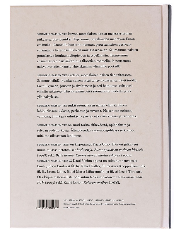 Suomen naisen tie : pirtistä parlamenttiin- Kaari Utrio - Romaanit ja novellit - 10105523382 - 1